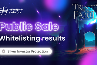 Trinity Of The Fabled 
Public Sale Whitelisting results