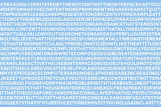 The Interface is Content