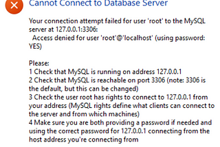 Recovering MySQL password for Windows