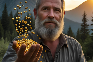 A man transforms his regrets into gold