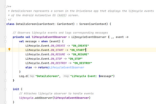 Exploring the Lifecycle of Android Automotive OS (AAOS) Screens
