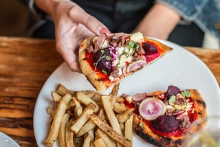 Flatbread And Fries Photo