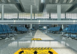 Stay Safe, Stay Apart: Social Distancing Floor Graphics
