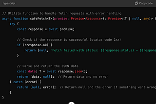 Replace Repetitive Try-Catch in TypeScript: A Cleaner Way to Use safeFetch