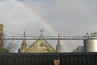 Want a crock of gold of happyness? Take a photo of a rainbow