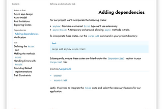 Designing an abstract actor task | Implementing an actor framework (Part I)
