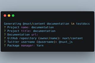 Create documentation easily using NuxtJS VueJS content plugin