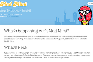 end of the story for Mad Mimi