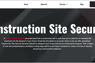 Legit Construction Site Security: June 2024