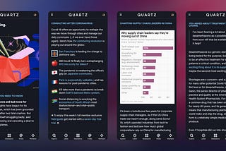 Quartz launches a better way to homepage