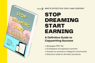 Stop Dreaming Start Earning