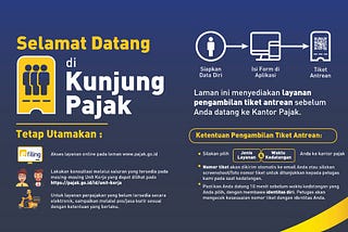 Alur Kunjungan Kantor Pajak Selama Masa PSBB