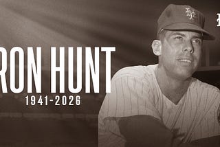 Rest in peace, Ron Hunt