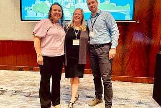 Mónica Muñoz Torres, Nicole Vasilevsky, and Tudor Groza at the GA4GH Plenary Meeting on September 16, 2024