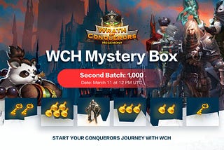 Start Your Conqueror’s Journey — the First Batch of Mystery Box Sold Out & the Second Batch will…