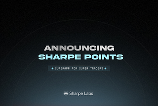 Announcing Sharpe Points