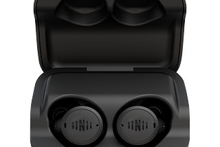 The IQbuds2 Max buds in their charging case
