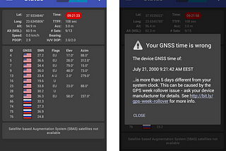 How to detect GPS week rollover problems on Android