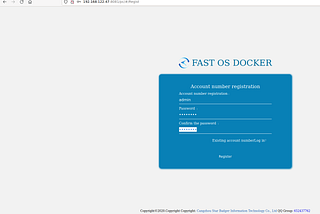 Use of Password Hash Instead of Password for Authentication 0-day vulnerability in Fast OS Docker