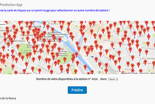 Vélib in Paris — Part II — Predicting availability with Python and Flask