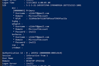 Dump Windows Users + Passwords from lsass.exe