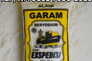 TLP/WA 0851–7680–2923, Jual Garam Dapur Cap Exspedisi di Subang