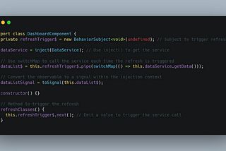 Handling Data Refresh with Angular Signals: Resolving toSignal() Injection Context Errors