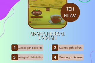 Obat Penumbuh Rambut 7 Days TEH HITAM ABAHA UMMAH COBAIN, Hub: 0811-1115-754