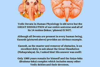 GANESH AND MAHAPRALAYA