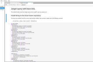 Jaeger data analytics with Jupyter notebooks