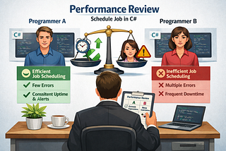 Performance Review On schedule some comparing Job