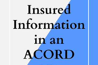 Insured Information in an ACORD AL3