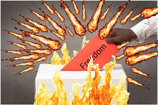 Take Freedom. Burn the Ballot Box.