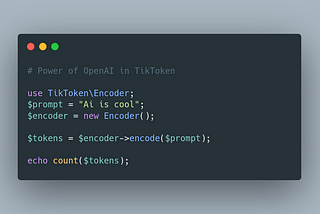 Introducing tiktoken-php: A BPE tokeniser to use with OpenAI’s models
