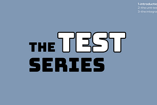 The Test Series-Introduction