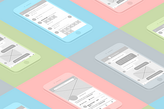 Wireframing and prototyping on an iPad Pro