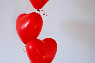 Love-shaped Balloons