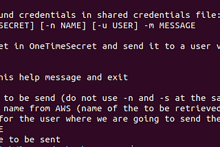 Simplify secret sending procedure with a simple python script