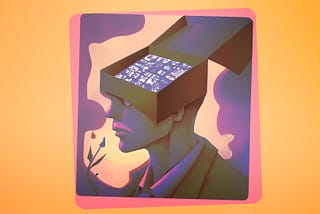 An illustration of a person’s mind being changed by the new wave of marketing, Web3 marketing to be exact.