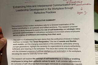 PhD as a Self-Leadership Quest: Reflections, Doubts, and a Journey of Solitude