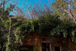 Solidez, solitude e sol no céu azul