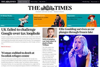 Building the UI for the new The Times website