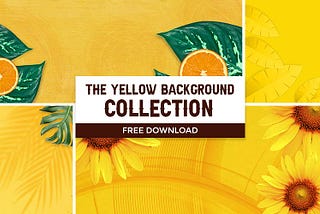 yellow background banner