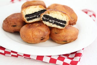 Overload With Pleasure Eating Deep Fried Oreos