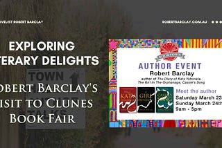 Exploring Literary Delights: Robert Barclay’s Visit to Clunes Book Fair