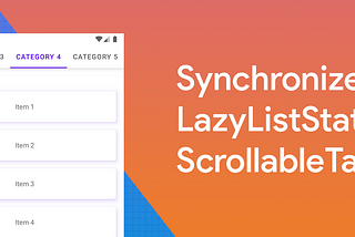 Jetpack Compose: Synchronize LazyListState with ScrollableTabRow