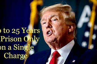 Trump Faces Up to 25 Yrs in Prison