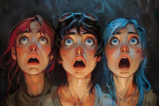 people with shocked look on their faces
