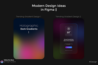 Modern Design with Color Gradients in Figma