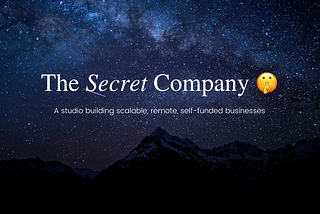 The Secret Company 🤫